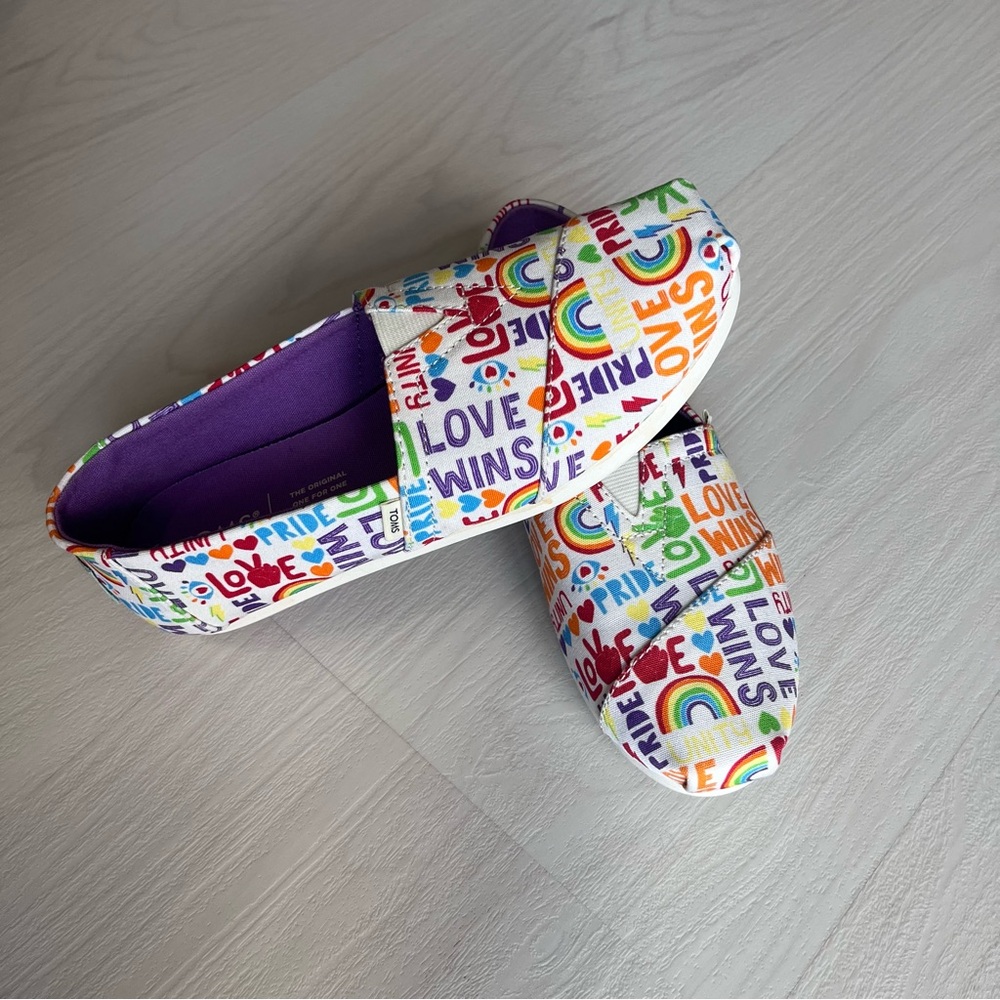 Toms Vibrant Canvas Slip Ons